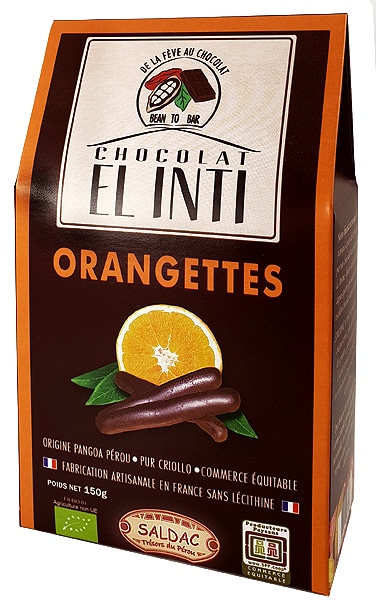 Orangettes Chocolat Noir Bio