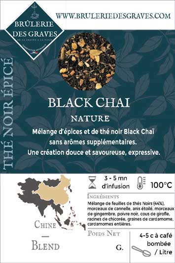 Thé Noir Épicé Blend Nature - Black Chaï