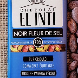 Tablette Chocolat Noir Bio 70% Fleur de sel