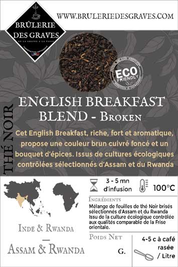 Thé Noir English Breakfast Tea Broken Bio