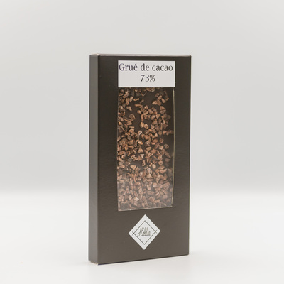 Tablette Gourmande noir 73% Grué de cacao - 80g