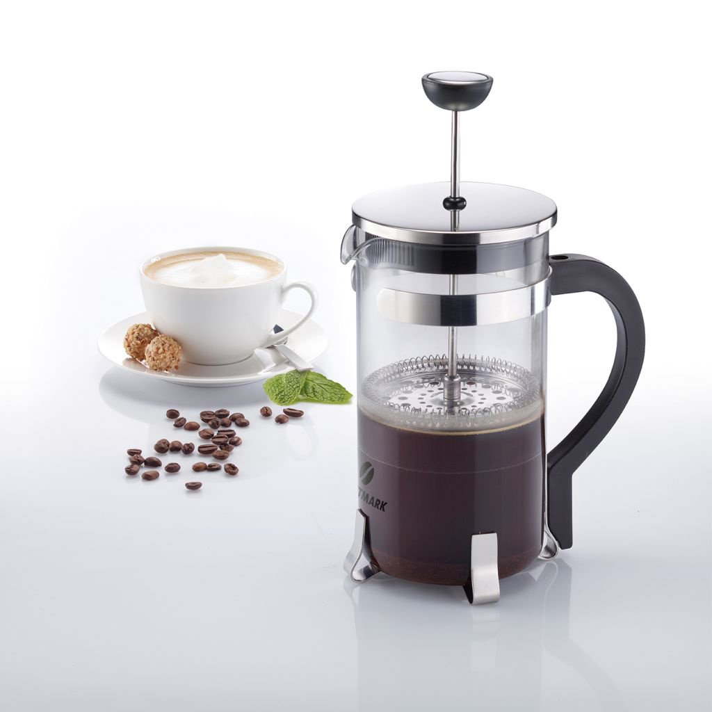 Lot De 8 Filtres En Inox Pour Cafetière à Piston - Taille 10x10 Cm, 100 Mailles, Pour 8 Tasses (1000 Ml)