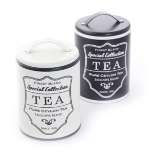 Boîtes à Thé "Dexter" assorties - 225g - noir & blanc
