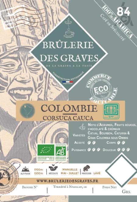 Café Colombie Corsuca Cauca Bio