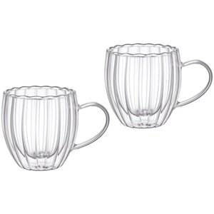 Set de 2 tasses en verre double paroi "Kyoto" - SALT & PEPPER